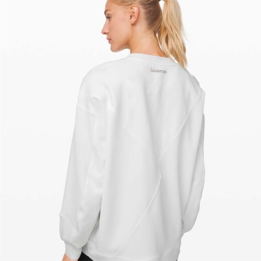 Lululemon Perfectly Oversized Patchwork Crew Swea… - image 1
